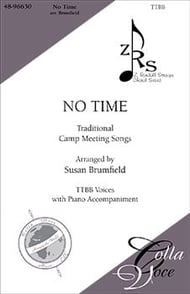 No Time TTBB choral sheet music cover Thumbnail